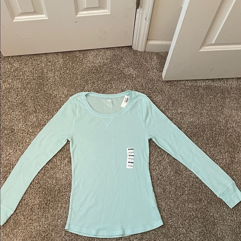 Light Blue Long Sleeve Top